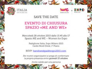 Evento di chiusura spazio "me and we"